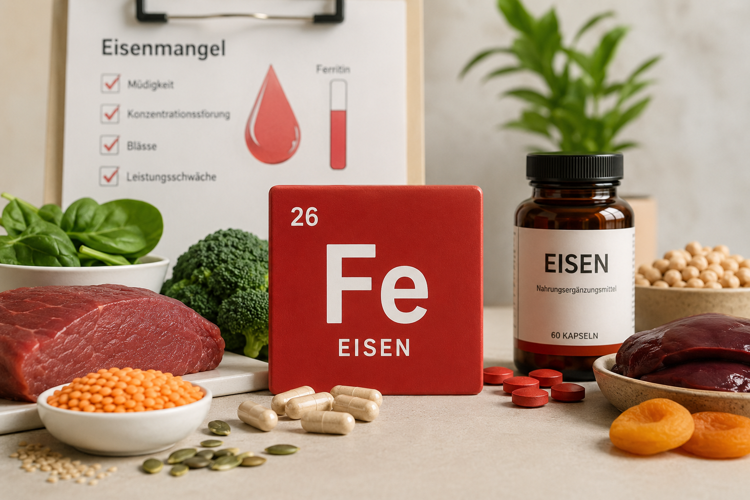 Eisen richtig supplementieren – zwischen Müdigkeit, Mythos und moderner Therapie